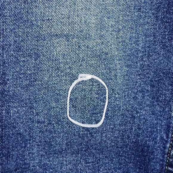 Vigoss Stevie Crop Straight Leg Jeans Sz 28 Blue Vintage Wash Patch Pocket 30x26 - Picture 6 of 9